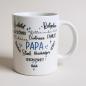Preview: Papa - Keramiktasse - personalisiert - Namenstasse - Vatertag - Kaffeetasse - Kaffeebecher - Teetasse - Artikel-Nr. 1100009